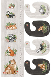 Woodland Adventures, Growth Chart & Bibs by Deborah Edwards